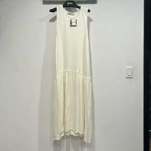 Free people beach tank style drop waist maxi dress Cream Sleeveless Dress large